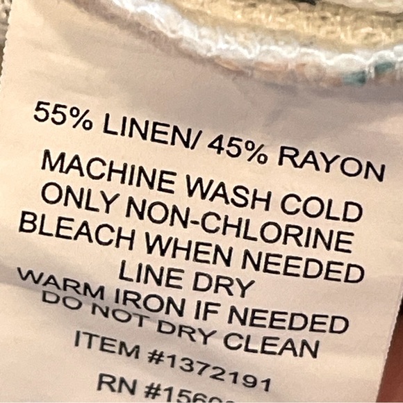 NWT Briggs Striped Elastic Waist Linen Shorts Size L - Picture 11 of 12